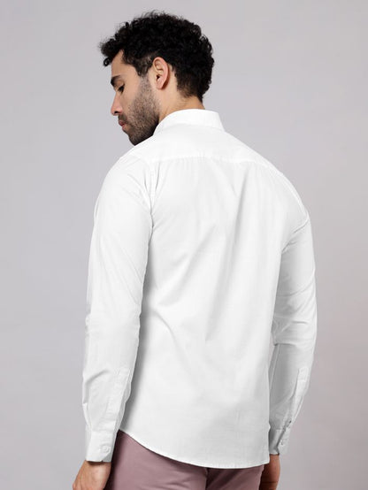 White - Plain Cotton Shirts