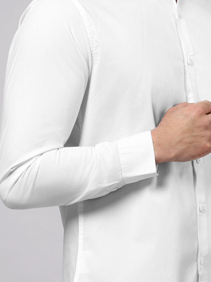 White - Plain Cotton Shirts