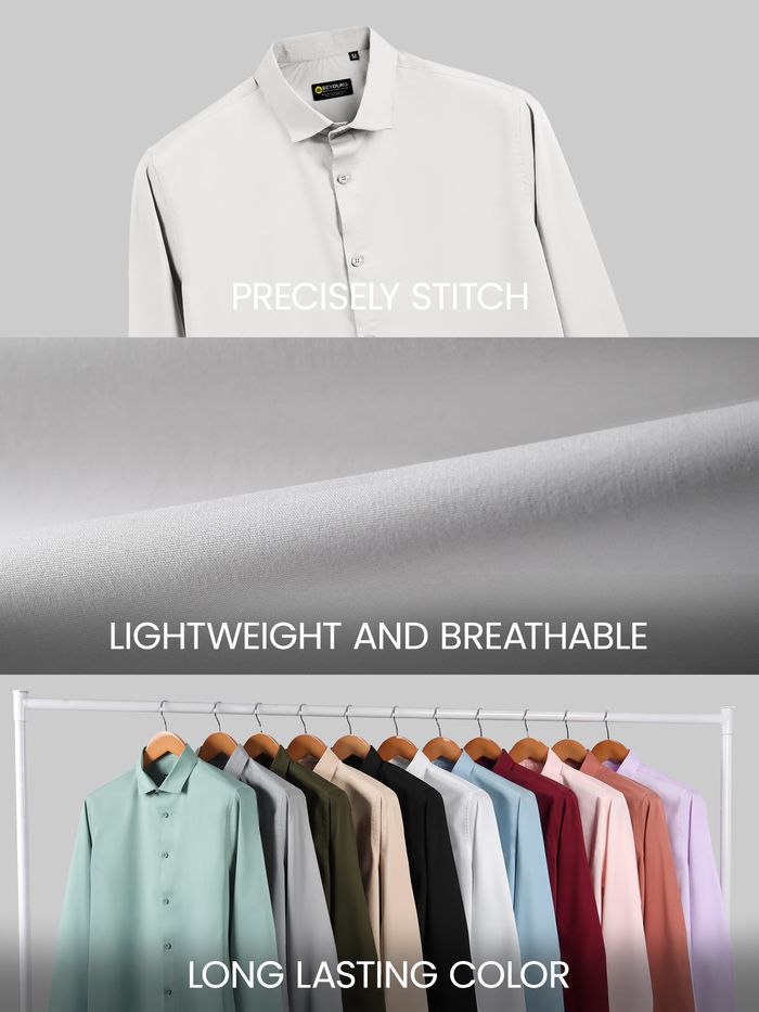 White - Plain Cotton Shirts